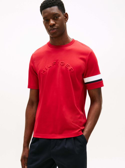 Playera-De-Punto-Con-Diseno-Color-Block-De-Hombre-Tommy-Hilfiger-MW0MW40018-XLD