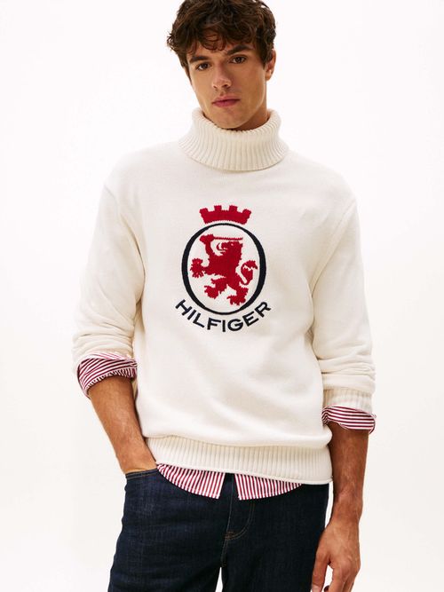 Sueter-Amplio-Con-Escudo-Th-En-Intarsia-De-Hombre-Tommy-Hilfiger-MW0MW41482-Z00