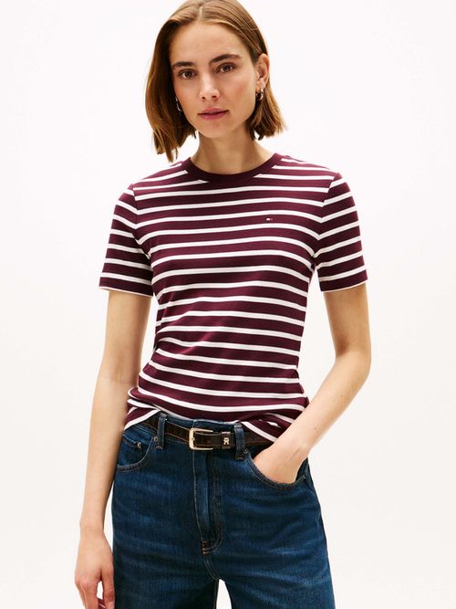 Playera-Slim-De-Cuello-Redondo-De-Mujer-Tommy-Hilfiger-WW0WW40587-0E1