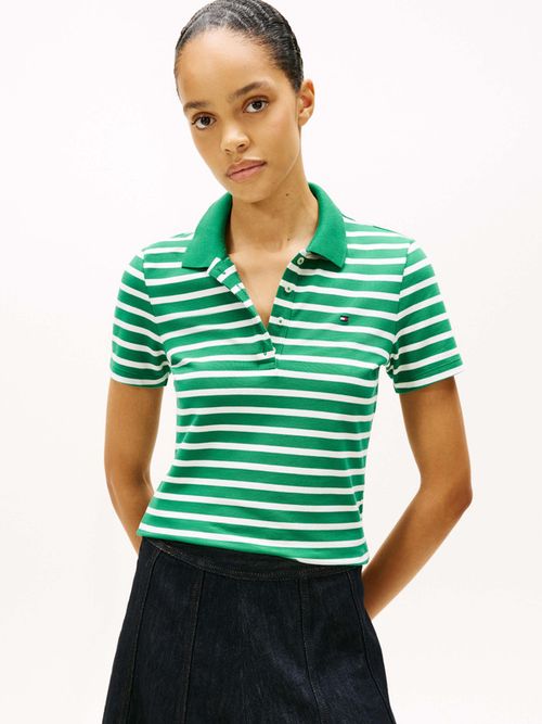 Polo-1985-De-Corte-Slim-En-Pique-De-Mujer-Tommy-Hilfiger-WW0WW43225-0CL