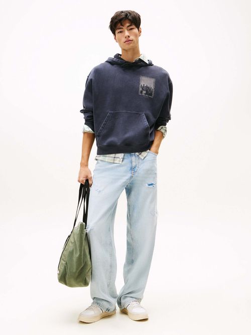 Sudadera-90S-Con-Capucha-Y-Acabado-Lavado-De-Hombre-Tommy-Jeans-DM0DM22090-BDS