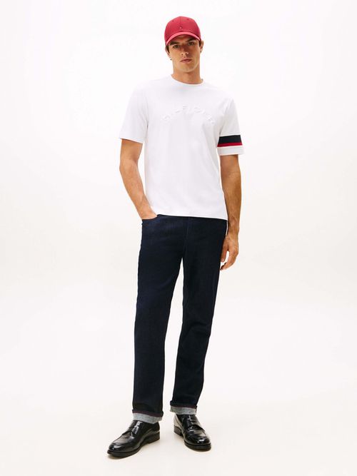 Playera-De-Punto-Con-Diseno-Color-Block-De-Hombre-Tommy-Hilfiger-MW0MW40018-YBR