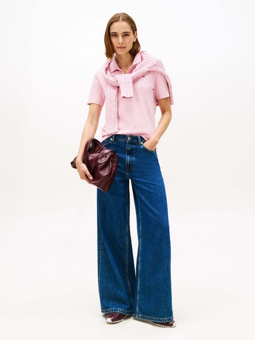 Polo-1985-De-Corte-Regular-En-Pique-De-Mujer-Tommy-Hilfiger-WW0WW43224-TPG