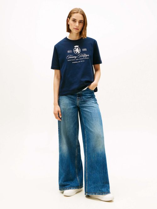 Playera-Amplia-Con-Logo-Bordado-Th-De-Mujer-Tommy-Hilfiger-WW0WW46118-C1G