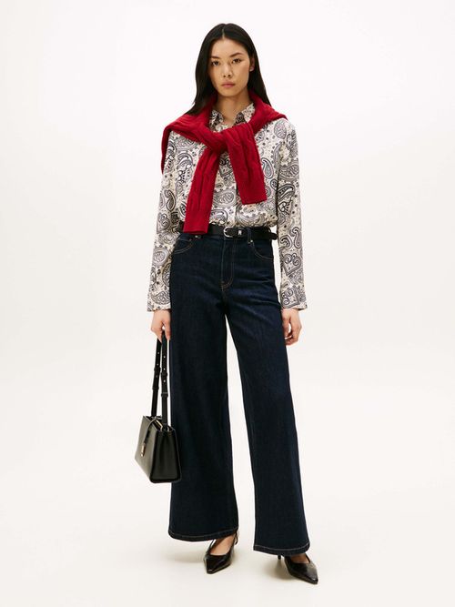 Camisa-De-Corte-Regular-Con-Tapeta-Oculta-De-Mujer-Tommy-Hilfiger-WW0WW46597-02U