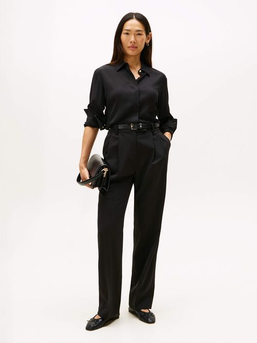 Camisa-De-Corte-Regular-Con-Tapeta-Oculta-De-Mujer-Tommy-Hilfiger-WW0WW46597-BDS