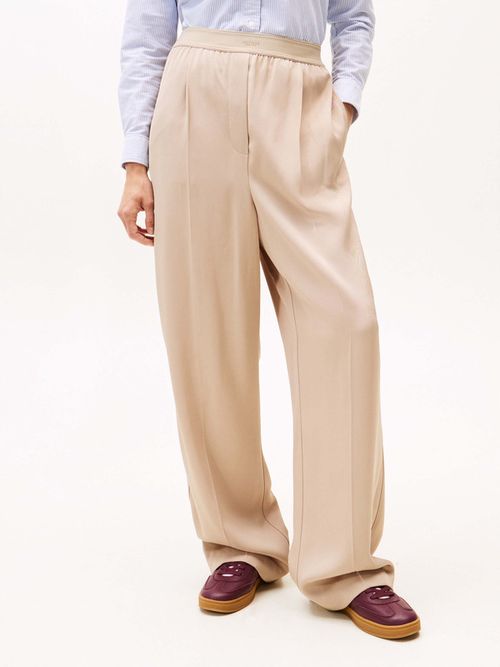 Pantalon-De-Corte-Oversize-Y-Pierna-Ancha-De-Mujer-Tommy-Hilfiger-WW0WW46750-AEG