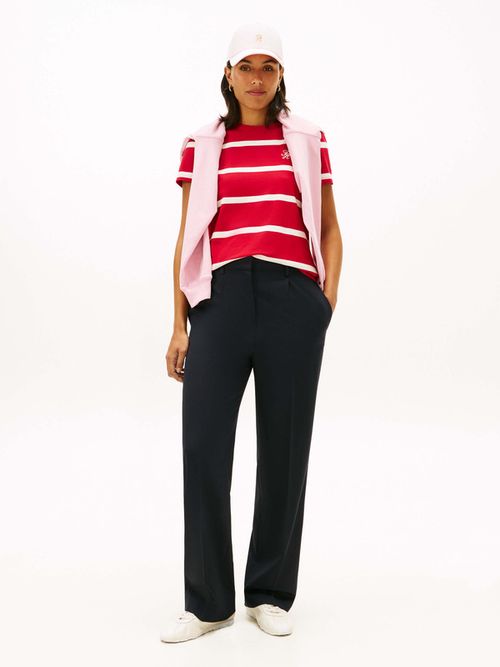 Playera-De-Punto-Con-Cuello-Redondo-Y-Logo-De-Mujer-Tommy-Hilfiger-WW0WW47809-0E2