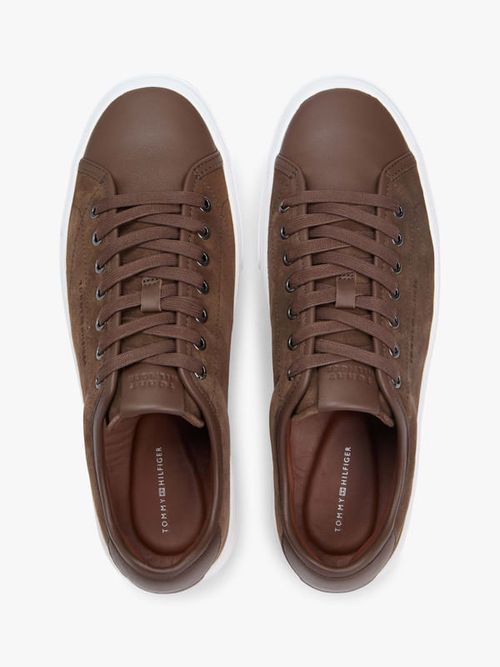 Tenis-De-Tenis-En-Piel-Texturizada-De-Hombre-Tommy-Hilfiger-FM0FM05842-GV0