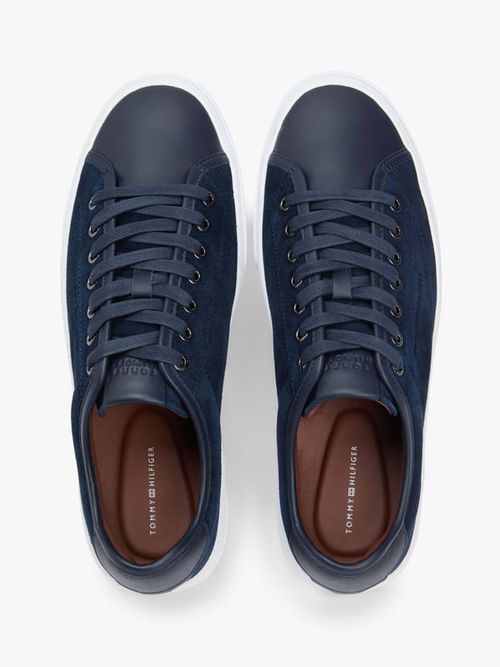 Tenis-De-Tenis-En-Piel-Texturizada-De-Hombre-Tommy-Hilfiger-FM0FM05842-DW5