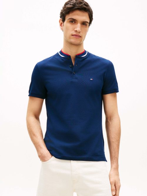 Polo-Slim-Con-Cuello-Ribeteado-De-Hombre-Tommy-Hilfiger-MW0MW34752-DCC