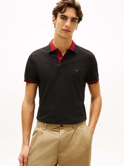 Polo-Regular-Con-Cuello-Color-Block-De-Hombre-Tommy-Hilfiger-MW0MW40688-BDS
