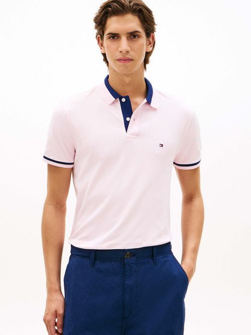 Polo-Regular-Con-Cuello-Color-Block-De-Hombre-Tommy-Hilfiger-MW0MW40688-TPB