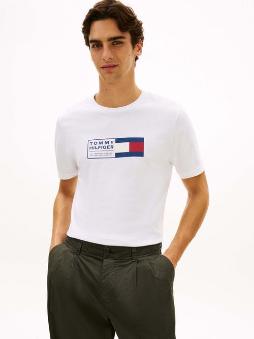 Playera-De-Punto-Con-Cuello-Redondo-De-Hombre-Tommy-Hilfiger-MW0MW42366-YBR