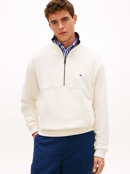 Sueter-De-Felpa-Con-Media-Cremallera-De-Hombre-Tommy-Hilfiger-MW0MW42482-Z00