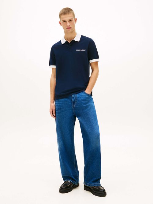 Polo-De-Pique-Regular-Con-Logo-Bordado-De-Hombre-Tommy-Jeans-DM0DM23036-C1G