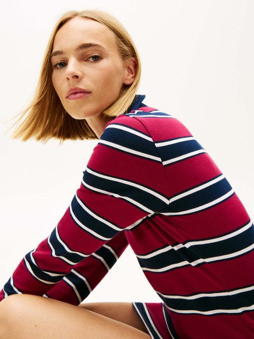 Vestido-Polo-De-Rayas-En-Pique-Elastico-De-Mujer-Tommy-Jeans-DW0DW21901-0E3