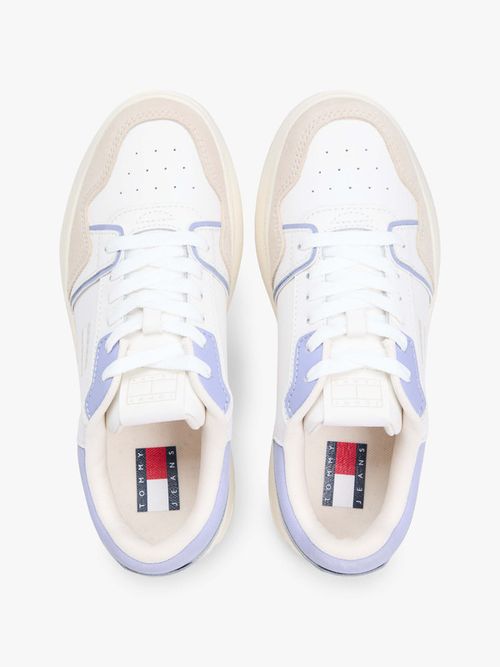 Tenis-Retro-De-Piel-Con-Plataforma-De-Mujer-Tommy-Jeans-EN0EN02916-0GB