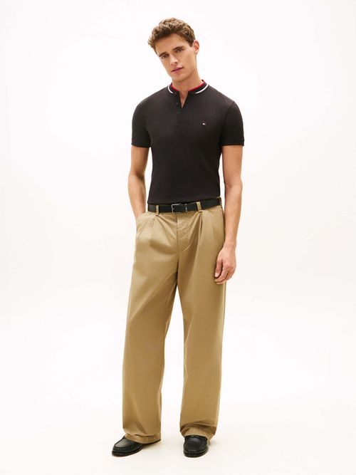 Polo-Slim-Con-Cuello-Ribeteado-De-Hombre-Tommy-Hilfiger-MW0MW34752-BDS