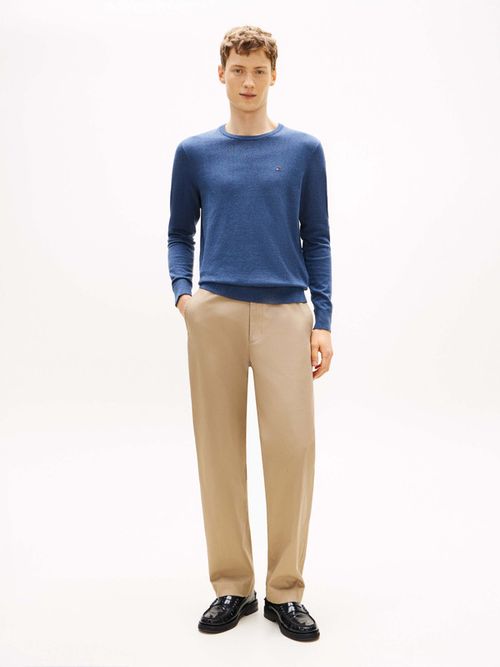 Sueter-De-Cuello-Redondo-Con-Logo-Bordado-De-Hombre-Tommy-Hilfiger-MW0MW39999-DVI