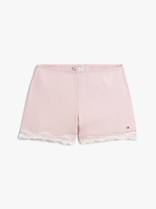 Pijama-Corto-Con-Encaje-De-Mujer-Tommy-Hilfiger-UW0UW06215-TQN