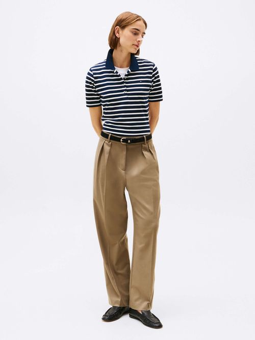 Polo-1985-De-Corte-Regular-En-Pique-De-Mujer-Tommy-Hilfiger-WW0WW43224-0X4