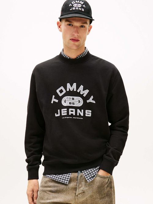 Sudadera-De-Felpa-Con-Cuello-Redondo-De-Hombre-Tommy-Jeans-DM0DM22681-BDS