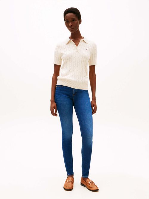 Jeans-Como-Ceñidos-De-Talle-Medio-Con-Efecto-Desgastado-De-Mujer-Tommy-Hilfiger-WW0WW45010-1BJ