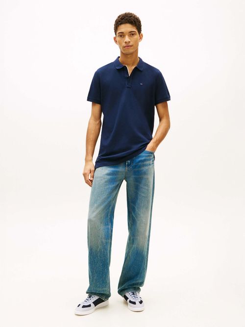 Polo-De-Pique-Con-Corte-Slim-Y-Logo-De-Hombre-Tommy-Jeans-DM0DM20676-C1G