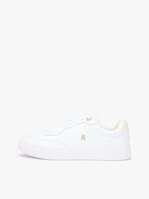 Tenis-De-Piel-Con-Mezcla-De-Texturas-De-Mujer-Tommy-Hilfiger-FW0FW09022-0LE