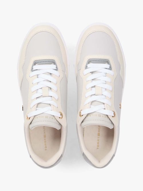 Tenis-De-Piel-Con-Mezcla-De-Texturas-De-Mujer-Tommy-Hilfiger-FW0FW09022-0F6