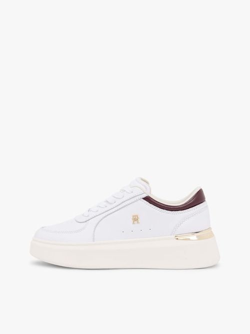 Tenis-De-Piel-Con-Plataforma-De-Mujer-Tommy-Hilfiger-FW0FW09364-01W