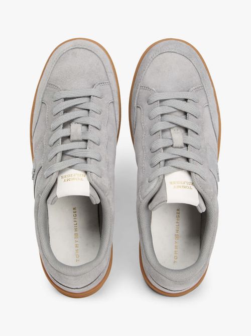 Tenis-De-Ante-Con-Monograma-Th-De-Mujer-Tommy-Hilfiger-FW0FW09266-PRY