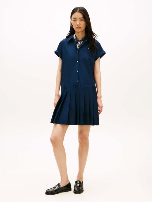 vestido-camisero-corto-y-holgado-con-botones-de-mujer-tommy-hilfiger-ww0ww48941-c1g
