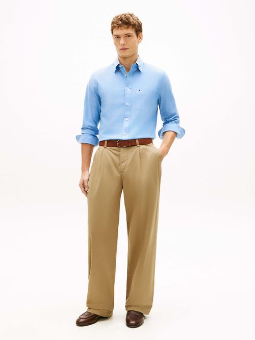 camisa-oxford-ligera-de-corte-slim-de-hombre-tommy-hilfiger-mw0mw42287-0gy