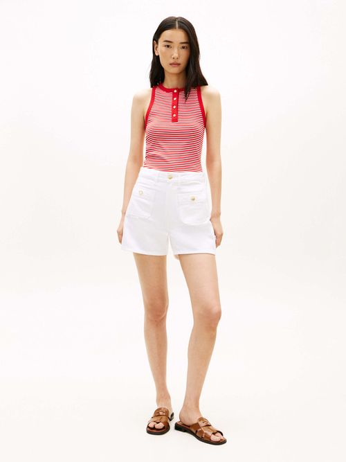 top-henley-sin-mangas-con-botones-dorados-de-mujer-tommy-hilfiger-ww0ww49251-0ey