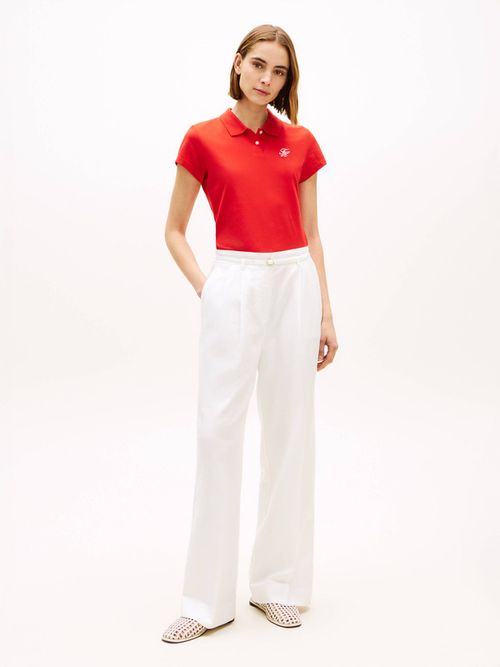 polo-1985-slim-con-logo-bordado-de-mujer-tommy-hilfiger-ww0ww49259-sne