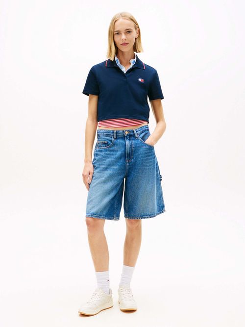 polo-corta-badge-con-escudo-para-mujer-tommy-hilfiger-dw0dw21363-0gz