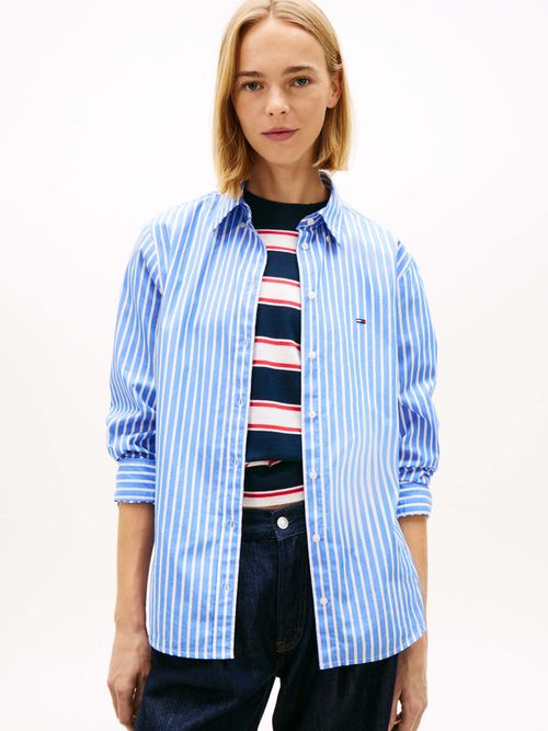 camisa-de-popelin-con-cuello-con-botones-dw0dw22211-0a5