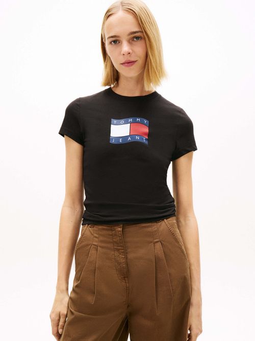 playera-de-punto-slim-con-logo-ondulante-dw0dw22781-bds