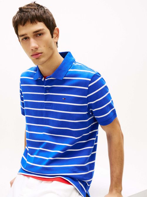 polo-de-rayas-regular-con-logo-bordado-dm0dm22708-c8o