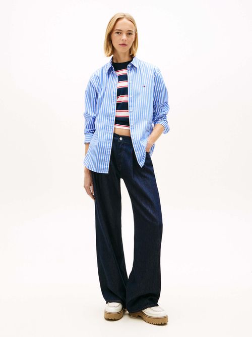 camisa-de-popelin-con-cuello-con-botones-dw0dw22211-0a5