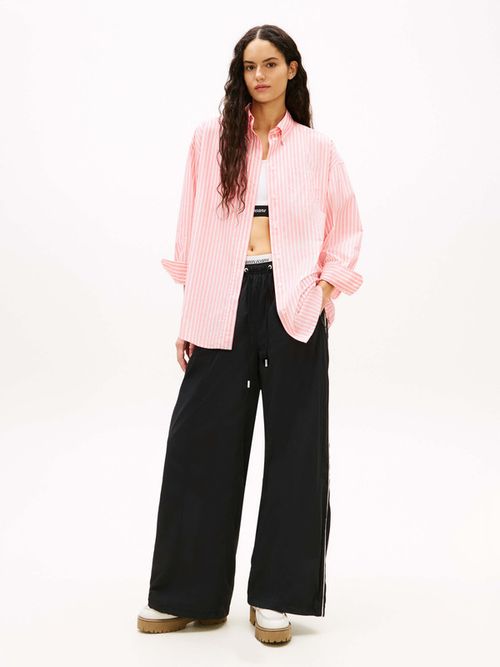 camisa-oversize-de-popelin-con-logo-bordado-dw0dw22218-0d2