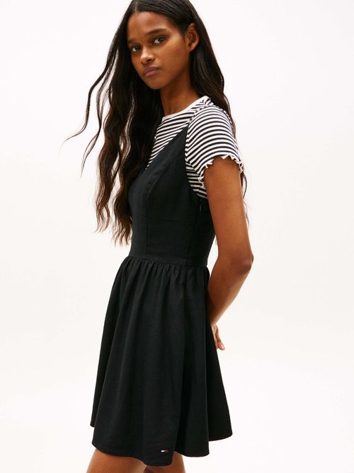 minivestido-de-patinadora-en-mezcla-de-lino-dw0dw22345-bds
