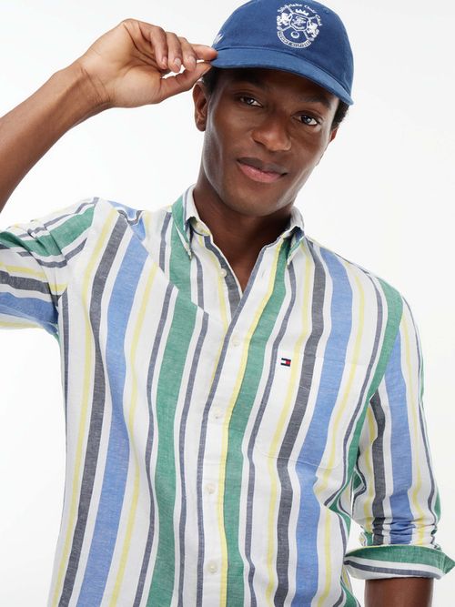 camisa-de-rayas-en-mezcla-de-lino-mw0mw42454-0cd