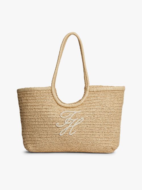 bolso-tote-de-rafia-con-logo-texturizado-aw0aw18536-0f4