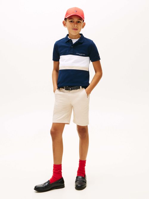 polo-de-pique-regular-color-block-kb0kb10383-c1g