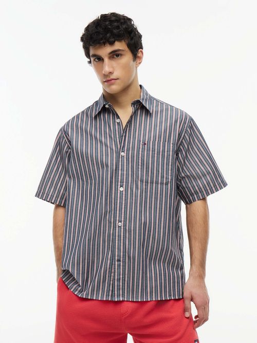 camisa-amplia-de-manga-corta-y-rayas-para-hombre-dm0dm23147-c1g