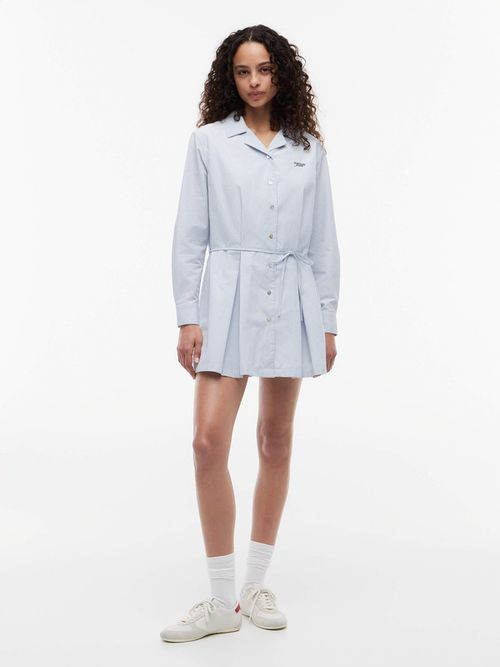vestido-camisero-corto-con-diseno-plisado-de-rayas-para-mujer-dw0dw22851-0a8