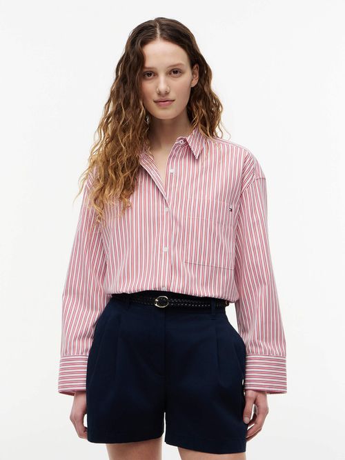 camisa-oversize-de-popelin-con-logo-bordado-para-mujer-ww0ww51129-0fc